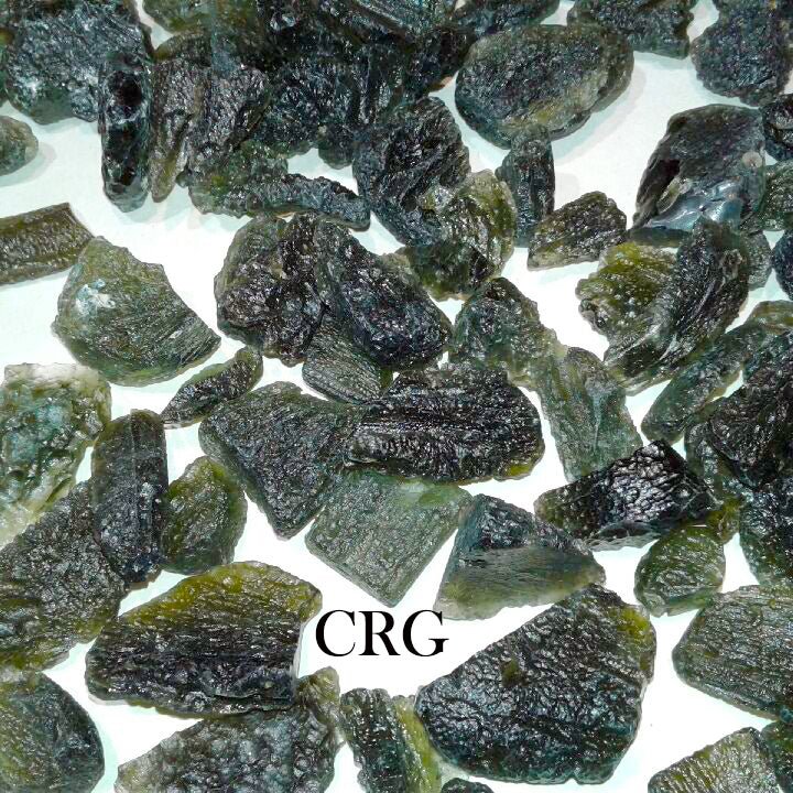 25 GRAM LOT  -Moldavite/ Tektite, Czech Republic-Besednik / Genuine Moldavite